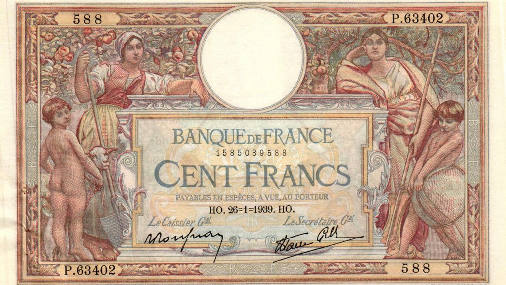 billet de 100 francs