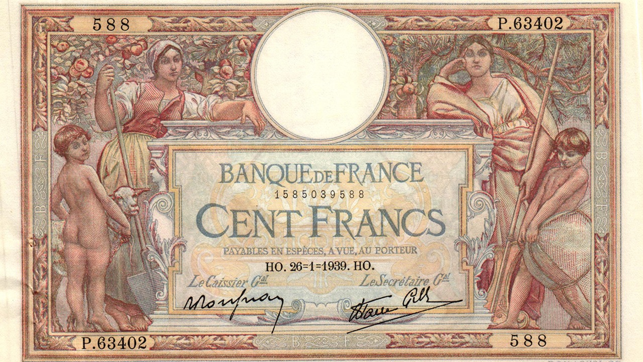 Billet de 100 francs : son histoire et son cours