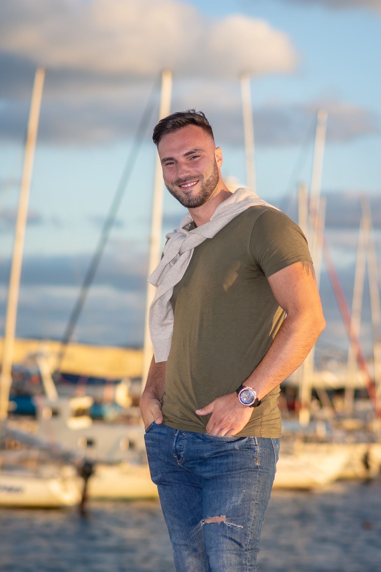 Pose de mannequin garçon