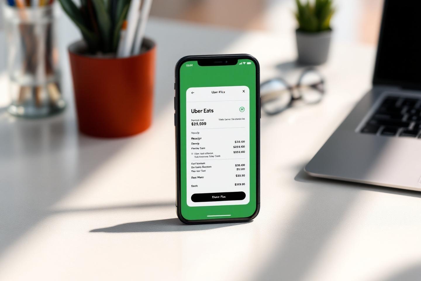 Comment obtenir une facture sur Uber Eats pour vos notes de frais : guide complet