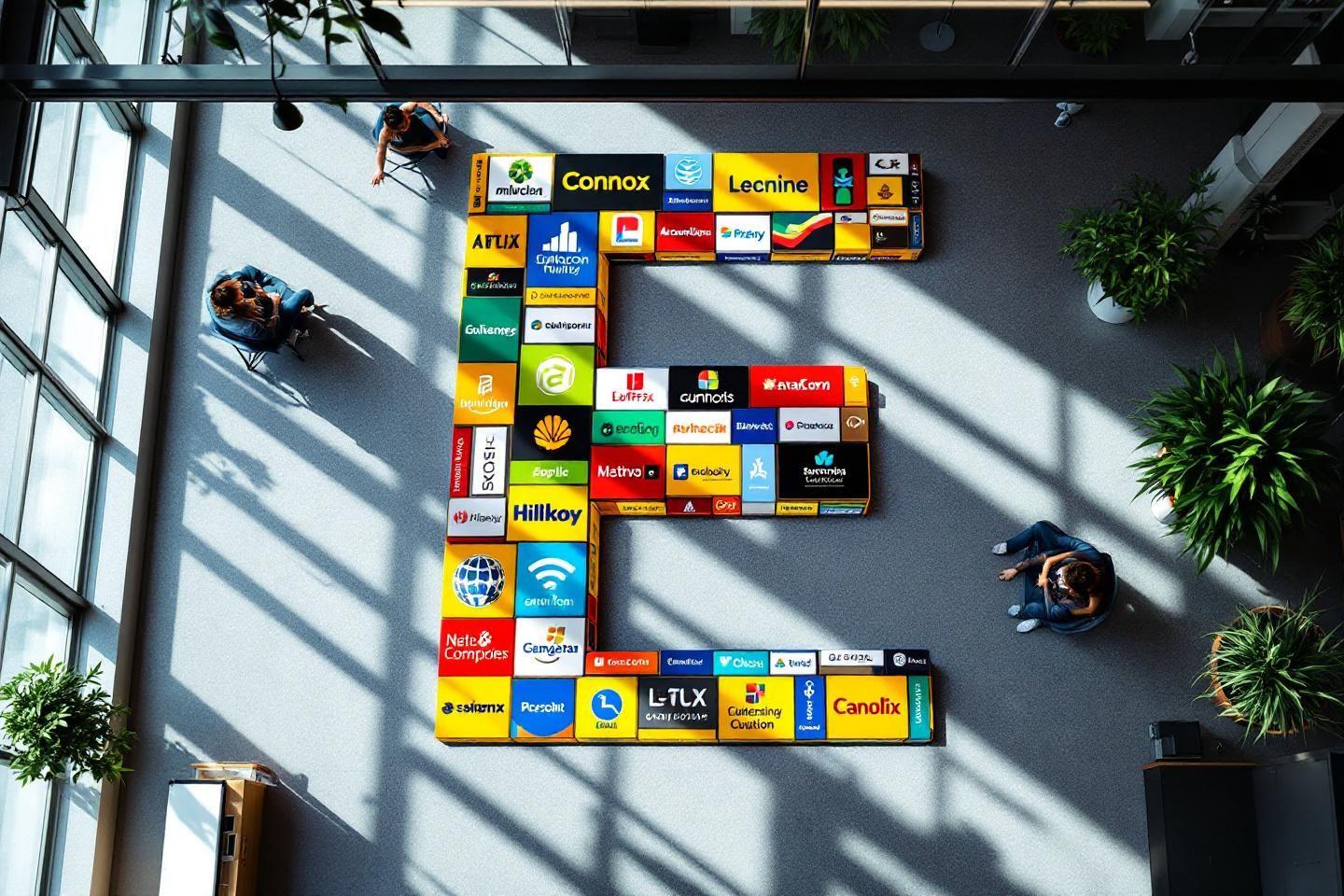 Quelles sont les entreprises dont le nom commence par la lettre E ?