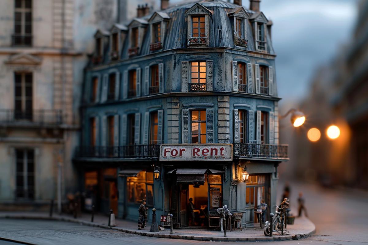 Une maquette d'un restaurant dans une rue de Paris.